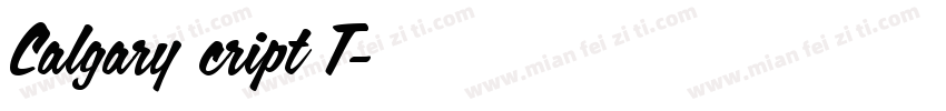 Calgary Script OT字体转换